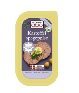 3-stjernet kartoffelspegepølse 14 procent dansk spegepølse pålæg