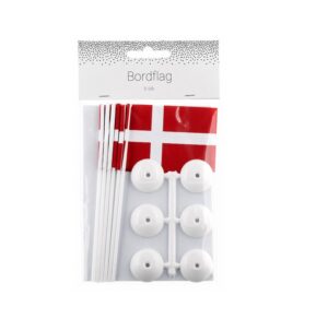 Danske Flag M/Fod 8 Stk H:15Cm | OnlinebutikkenDanske Flag M/Fod 8 Stk H:15Cm | Onlinebutikken