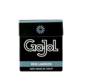 Ga-Jol ren lakrids sort pastiller i metalæske klassisk dansk lakrids