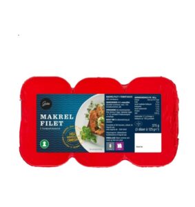 Gestus makrel i tomat 3 pak dåser fisk i tomatsauce
