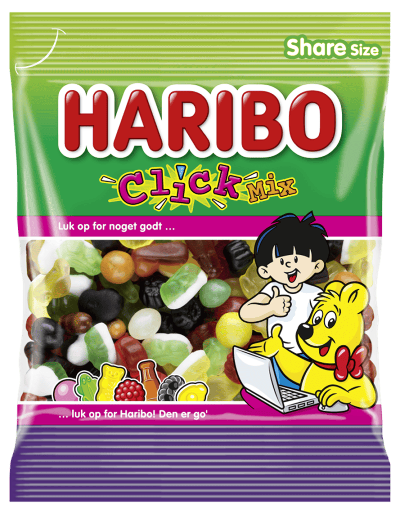 Haribo Click Mix vingummi pose 120 g