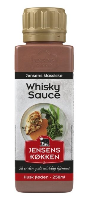 Jensens whiskey sauce cremet grillsauce til bøf og kød