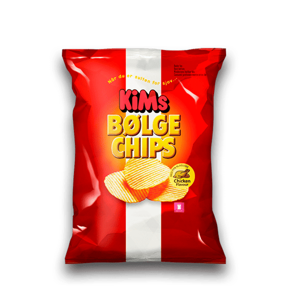 KiMs Bølgechips Original 160 g dansk chips leveret i Spanien