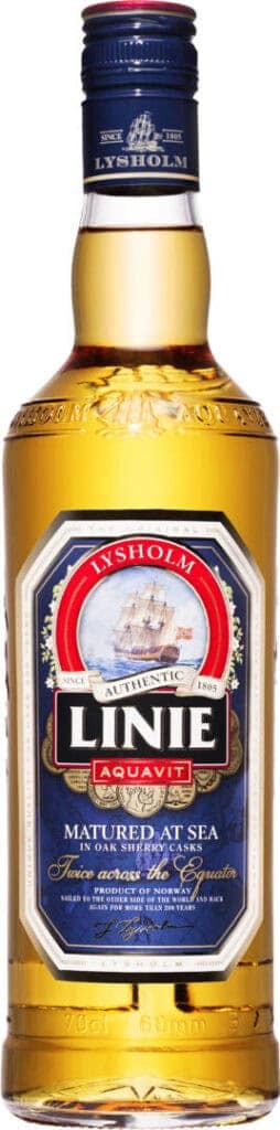 Linie Akvavit flaske norsk akvavit