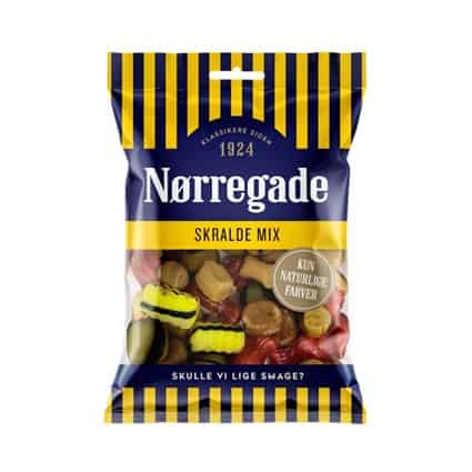 Pose Nørregade Skraldemix med blandet vingummi og lakrids