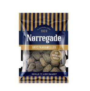 Nørregade brystkarameller 100 g mentol pastiller dansk slik