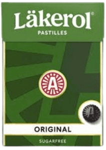 Läkerol Original sukkerfri pastiller Big Pack med lakrids og mentol