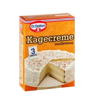 Dr Oetker Kagecreme Vanilje 3x85 g pulver til dessert