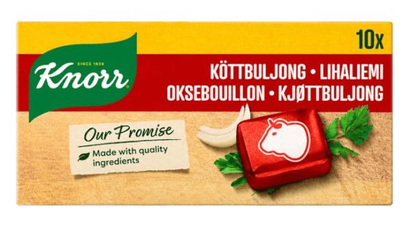 Knorr Oksebouillon 10 bouillonterninger á 10 g