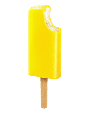 Københavnerstang Frisko is med vanilje og ananas