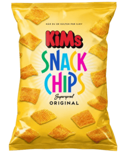Kims Snack Chips Original firkantede rillede Snack Chips