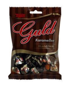 Pose Toms Guldkarameller 100 g med klassiske danske karameller
