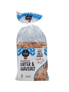 Sigdal Urter & Havsalt knækbrød – sprødt knækbrød med kerner og urter