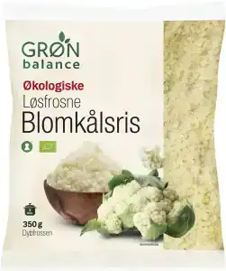 Grøn Balance Blomkålsris Øko økologiske blomkålsris i pakke