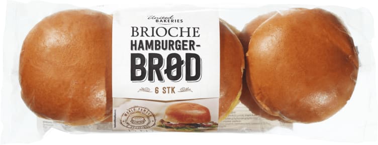 Brioche Burger Boller 6 Stk