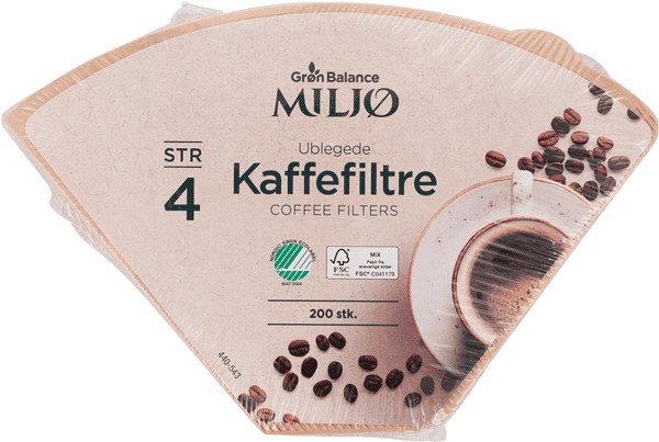 GB kaffefilter brun nr. 4.