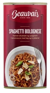 Beauvais spaghetti bolognese færdigret med kødsauce