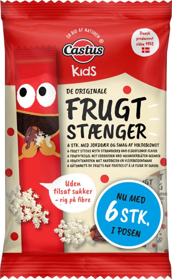 Castus Jordbær/Hyld 6 Stk