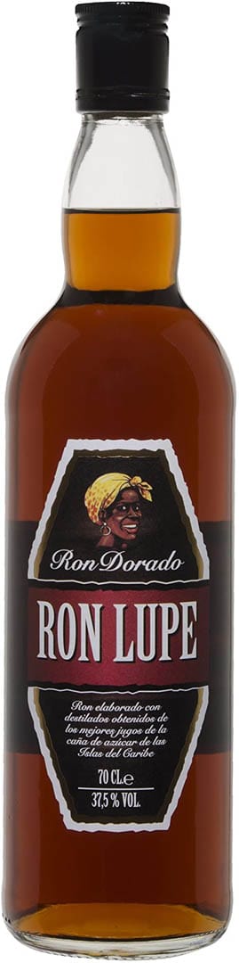 Rom Lupe Dorado gylden rom flaske