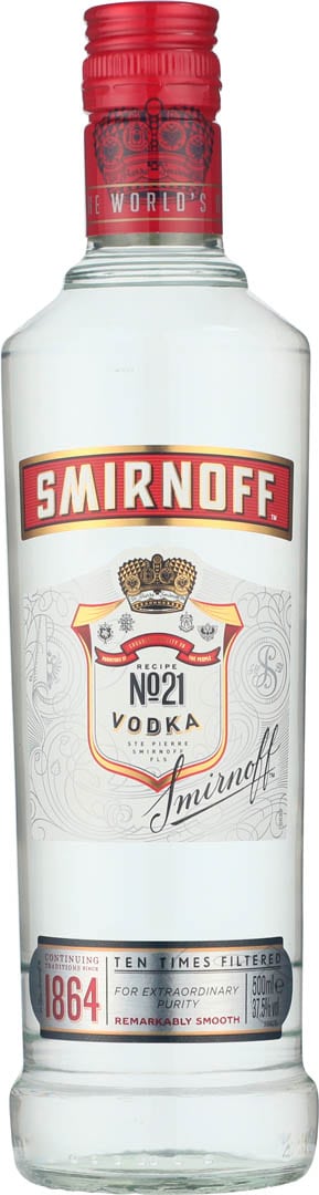 Smirnoff vodka flaske
