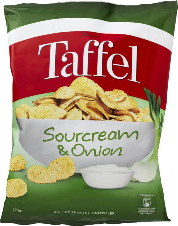Taffel Sourcream &Amp; Onion 175G