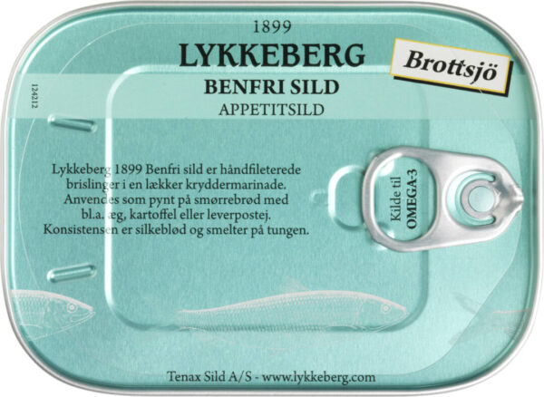 Lykkeberg benfri sild glas med marinerede sildefileter