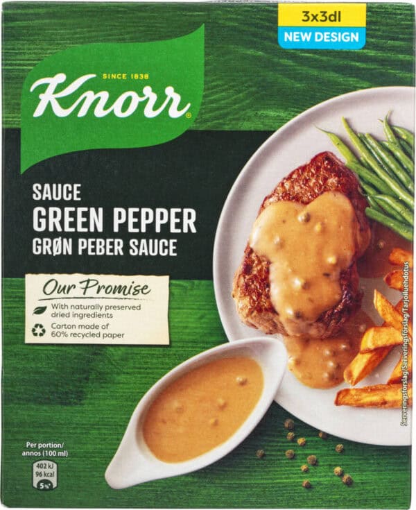 Knorr Grøn Peber Sauce 3X20