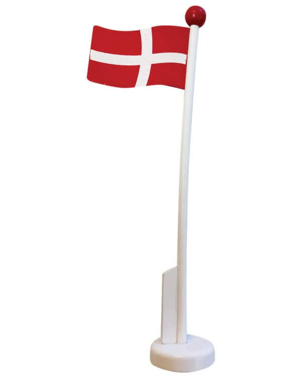Bordflag Træ 21 Cm