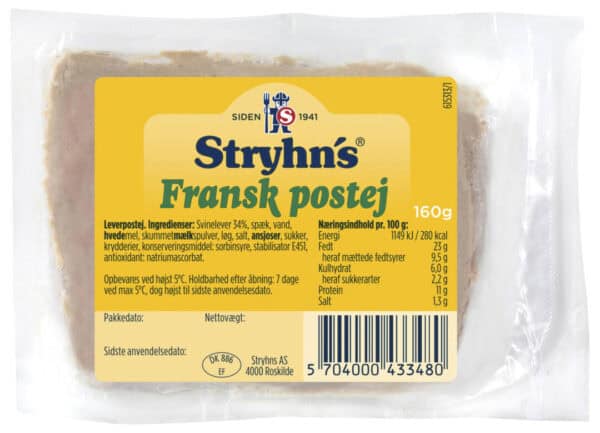 Stryhns Postej Fransk 160G