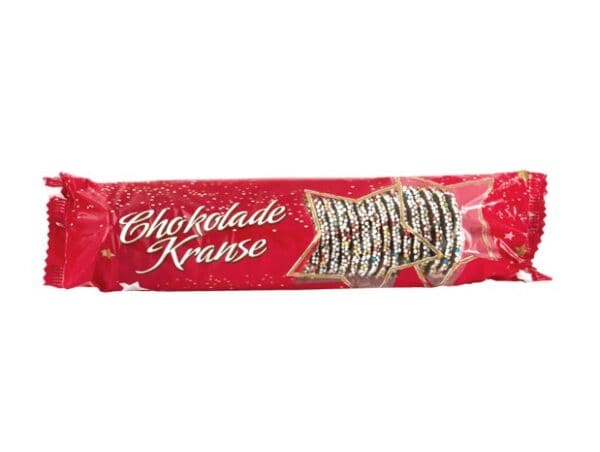 Chokoladekranse med mørk chokolade klassisk småkage