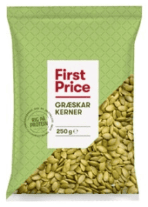 First Price græskarkerner pose med sprøde kerner