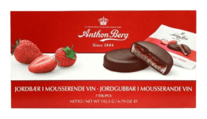 Anthon Berg Jordbær med marcipan og mørk chokolade