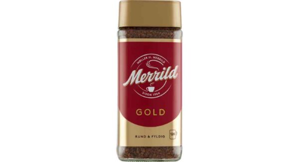 Merrild Instant 100 g dansk instant kaffe med levering i Spanien