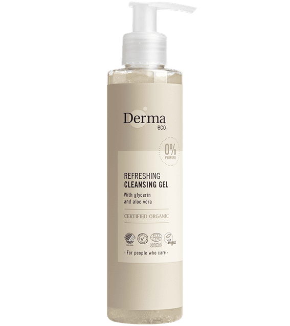 Derma Cleansing Gel ansigtsrens uden parfume med aloe vera og glycerin