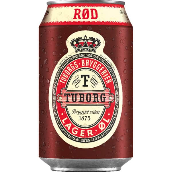Rød Tuborg 4,3% 33 Cl.Flaske