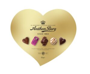 Anthon Berg Heart Shaped Gold Box hjerteformet chokoladeæske