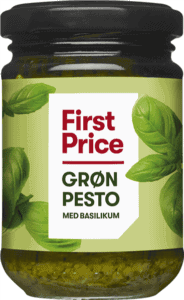 First Price grøn pesto glas med basilikum pesto
