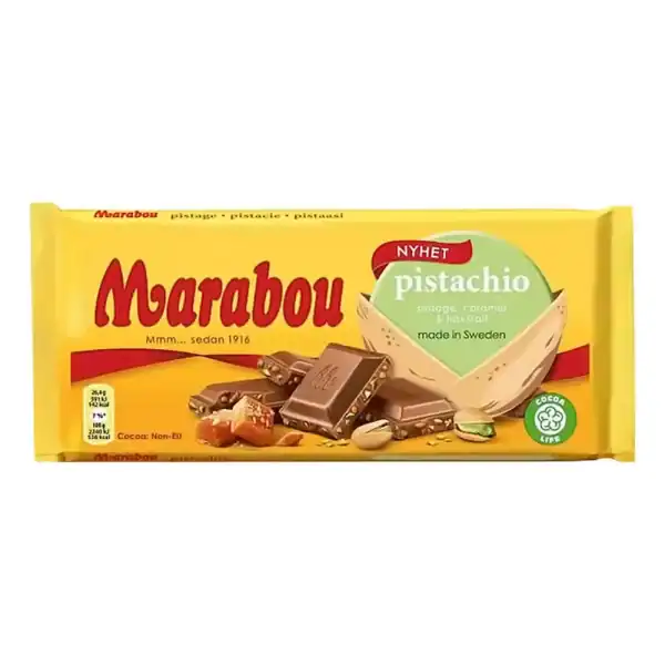 Marabou Pistachio Caramel &Amp; Seasalt 185 G
