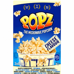Popz Micropop Cheese 3X85G mikropopcorn med ostesmag
