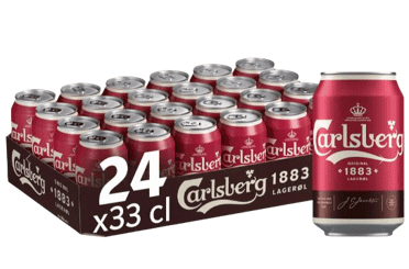 Carlsberg 1883 24X0,33L kasse med 24 dåser mørk lager