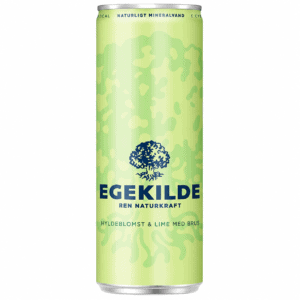 Egekilde M/ Hyldeblomst/Lime naturligt mineralvand med brus