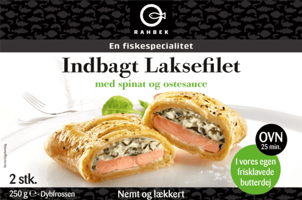 Rahbek Indbagt Laks Cremet Spinat Og Hvidvins Sacue