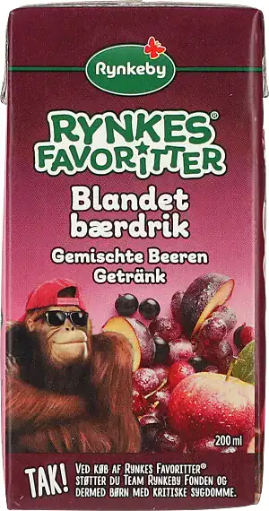 Rynkeby Favoritter 250 Ml Blandet Saft