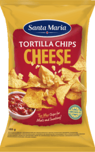 Santa Maria Tortilla Chips Che 185 g med ostesmag og levering i Spanien