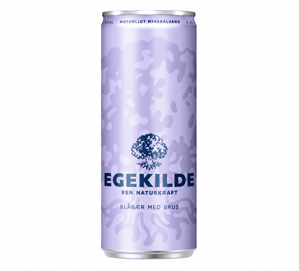 Egekilde Blåbær/Granatæble naturligt mineralvand med brus 330 ml