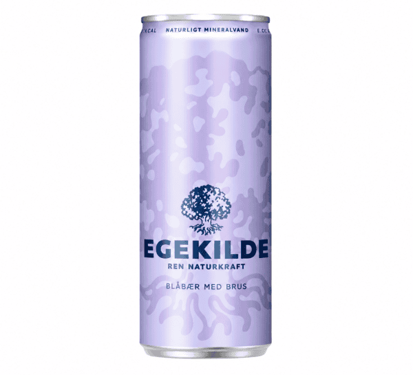Egekilde Blåbær/Granatæble naturligt mineralvand med brus 330 ml