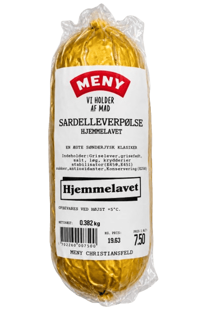 Meny Sardelleverpølse dansk pålæg