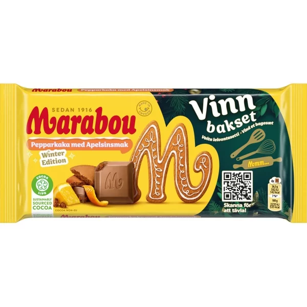 Marabou Pepparkaka Apelsinsmak 185G