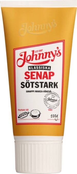 Johnnys Söt-Stark Senap  200G