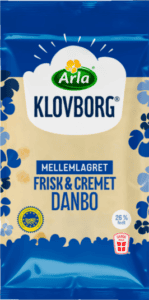 Klovborg 45+ Ml mellemlagret dansk Danbo skæreost